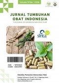 Jurnal Tumbuhan Obat Indonesia = The Journal of Indonesian Medicinal Plant Volume 19 No.1, July 2026
