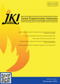 JKI = Jurnal Keperawatan Indonesia Volume 25 No 3 November 2022