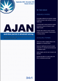 AJAN=Australian Journal Of Advanced Nursing September 2016-November 2016 Volume 34 Issue 1