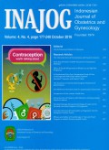 INAJOG = Indonesian Journal of Obstetrics and Gynecology Volume 4, No.4 October 2016