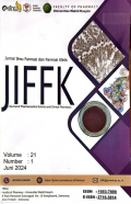 Jurnal Ilmu Farmasi dan Farmasi Klinik = JIFFK Volume 21 Number 1 2024
