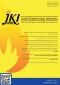 JKI = Jurnal Keperawatan Indonesia Volume 22 No 3 November 2019