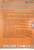 Jurnal Manajemen dan Administrasi Rumah Sakit Indonesia (MARSI) Volume 7 No 2 2023