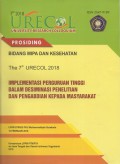 Prosiding Bidang MIPA dan Kesehatan The 7 th URECOL 2018 :  Implementasi Perguruan Tinggi dalam Desiminasi Penelitian dan Pengabdian Kepada Masyarakat