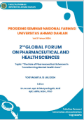 Prosiding Seminar Nasional Farmasi Universitas Ahmad Dahlan 2nd Global Forum On Pharmaceutical and Health Sciences: The Role of Pharmaceutical Sciences in Transforming Mental Health Care